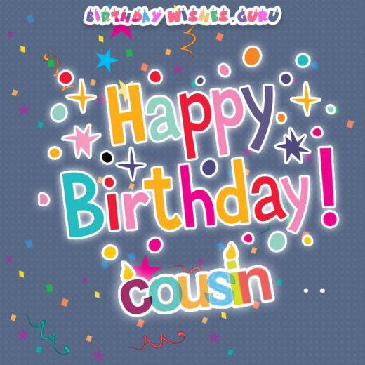 Happy birthday cousin