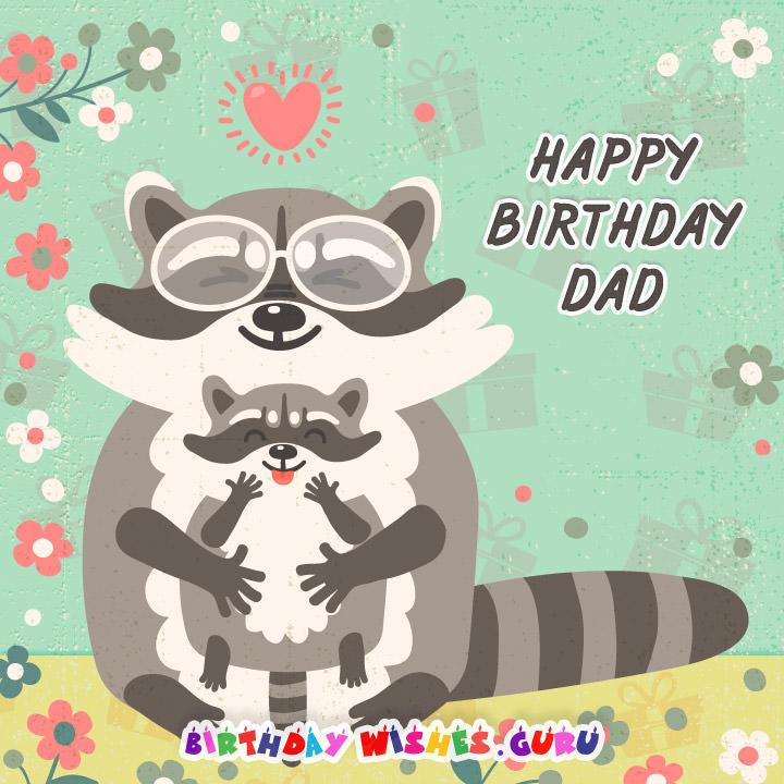 happy birthday dad cute card