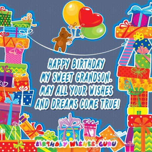 Happy birthday my sweet grandson