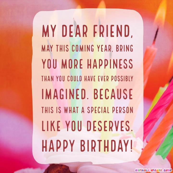 Happy Birthday Wishes for Someone Special in your Life